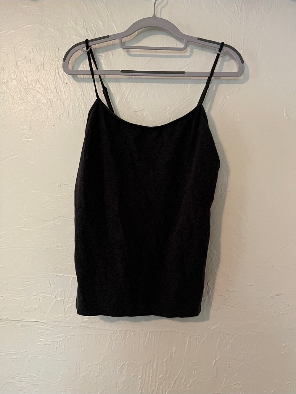 Halogen Charcoal Slim-Strap Camisole